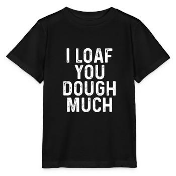 Ich Liebe Dich Teig Sehr - Stanley/Stella Kinder T-Shirt MINI CREATOR  - Schwarz - Vorne - Mikhail (115cm)