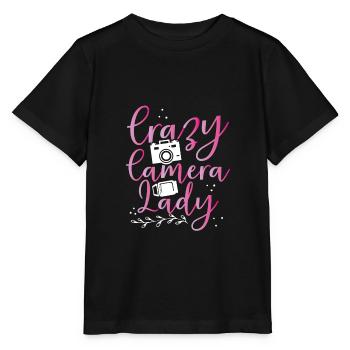 Directeur de la photographie fou - T-shirt bio MINI CREATOR Stanley/Stella Enfant - noir - Devant - Mikhail (115cm)