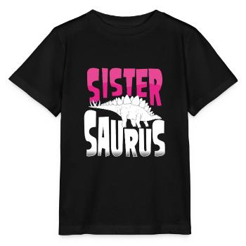 Sœur Stegosaurus - T-shirt bio MINI CREATOR Stanley/Stella Enfant - noir - Devant - Mikhail (115cm)