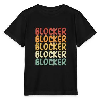 Volleyball blocker Retro - Stanley/Stella MINI CREATOR Kids’ T-Shirt - black - Front - Mikhail (115cm)