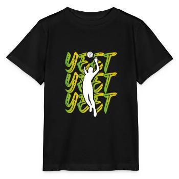 Volleyball players still - Stanley/Stella MINI CREATOR Kids’ T-Shirt - black - Front - Mikhail (115cm)