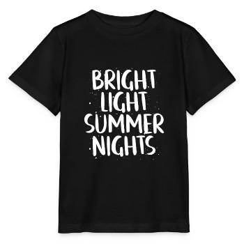 Bright Bright Summer Nights - Stanley/Stella MINI CREATOR Kids’ T-Shirt - black - Front - Mikhail (115cm)