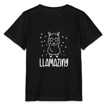 Sweet Lamazing - Stanley/Stella MINI CREATOR Kids’ T-Shirt - black - Front - Mikhail (115cm)