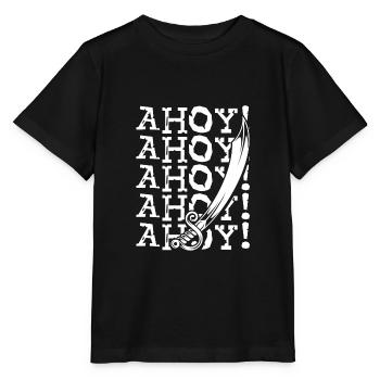 Ahoi Pirate Épée - T-shirt bio MINI CREATOR Stanley/Stella Enfant - noir - Devant - Mikhail (115cm)