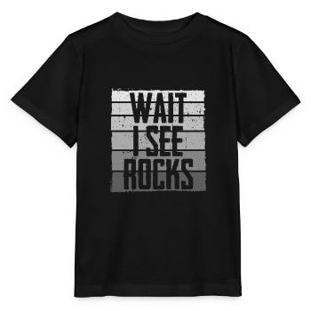 En attendant, je vois des pierres - T-shirt bio MINI CREATOR Stanley/Stella Enfant - noir - Devant - Mikhail (115cm)