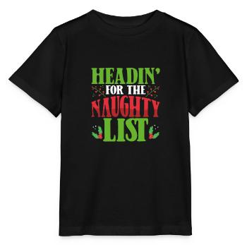 Join the naughty list - Stanley/Stella MINI CREATOR Kids’ T-Shirt - black - Front - Mikhail (115cm)