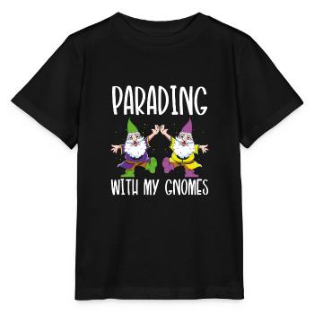 Parade Mit Meinen Gnomen - Stanley/Stella Kinder T-Shirt MINI CREATOR  - Schwarz - Vorne - Mikhail (115cm)