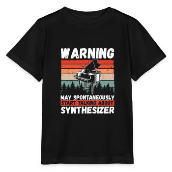 Avertissement démarrage à propos du synthétiseur - T-shirt bio MINI CREATOR Stanley/Stella Enfant - noir - Devant - Mikhail (115cm)