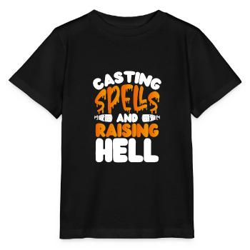 Cast a spell - Stanley/Stella MINI CREATOR Kids’ T-Shirt - black - Front - Mikhail (115cm)