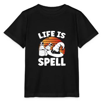 Hexe Leben benutzt Zauber - Stanley/Stella Kinder T-Shirt MINI CREATOR  - Schwarz - Vorne - Mikhail (115cm)