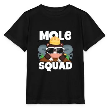 Mole troop with sunglasses - Stanley/Stella MINI CREATOR Kids’ T-Shirt - black - Front - Mikhail (115cm)