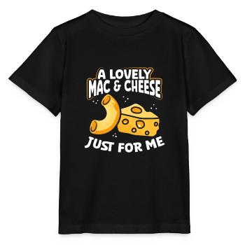 Un beau macaroni au fromage - T-shirt bio MINI CREATOR Stanley/Stella Enfant - noir - Devant - Mikhail (115cm)