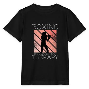 Boxen Ist Billiger Als Therapie - Stanley/Stella Kinder T-Shirt MINI CREATOR  - Schwarz - Vorne - Mikhail (115cm)