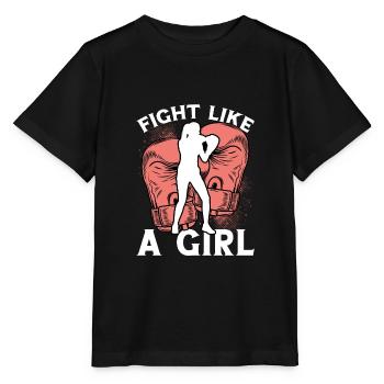 Combattez comme une fille - T-shirt bio MINI CREATOR Stanley/Stella Enfant - noir - Devant - Mikhail (115cm)
