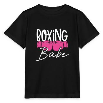 Boxendes babe - Stanley/Stella Kinder T-Shirt MINI CREATOR  - Schwarz - Vorne - Mikhail (115cm)