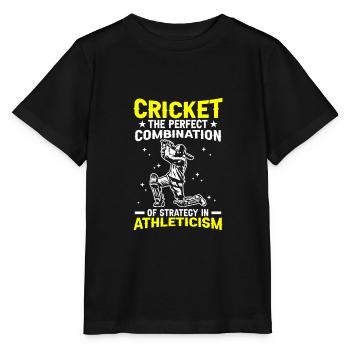 Cricket Die Perfekte Kombination - Stanley/Stella Kinder T-Shirt MINI CREATOR  - Schwarz - Vorne - Mikhail (115cm)