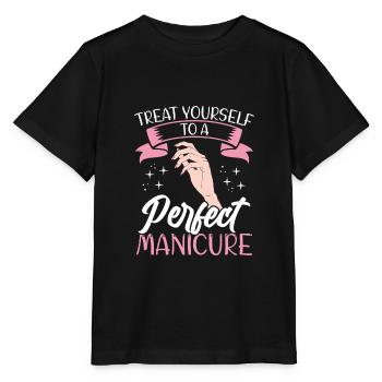 Une manucure parfaite - T-shirt bio MINI CREATOR Stanley/Stella Enfant - noir - Devant - Mikhail (115cm)