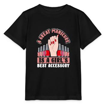 Meilleur accessoire pour les filles - T-shirt bio MINI CREATOR Stanley/Stella Enfant - noir - Devant - Mikhail (115cm)