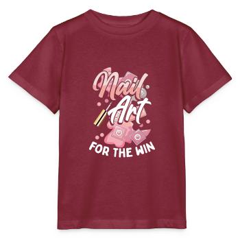 Le nail art pour la victoire - T-shirt bio MINI CREATOR Stanley/Stella Enfant - bordeaux - Devant - Kain (125cm)