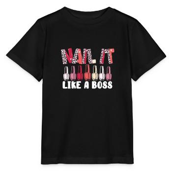 Nail it like a chieftain - Stanley/Stella MINI CREATOR Kids’ T-Shirt - black - Front - Mikhail (115cm)