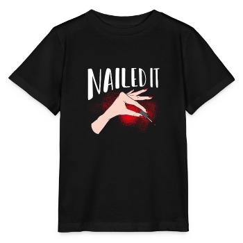 Den Nagel Auf Den Kopf Getroffen - Stanley/Stella Kinder T-Shirt MINI CREATOR  - Schwarz - Vorne - Mikhail (115cm)