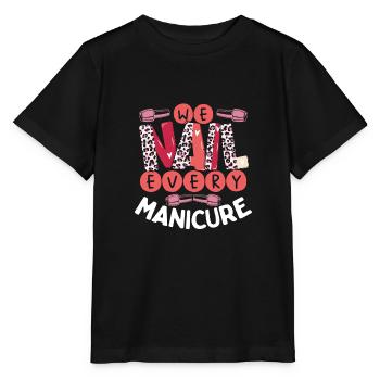 Nous réussissons chaque manucure à l’essentiel - T-shirt bio MINI CREATOR Stanley/Stella Enfant - noir - Devant - Mikhail (115cm)