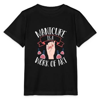 La manucure est une œuvre d’art - T-shirt bio MINI CREATOR Stanley/Stella Enfant - noir - Devant - Mikhail (115cm)