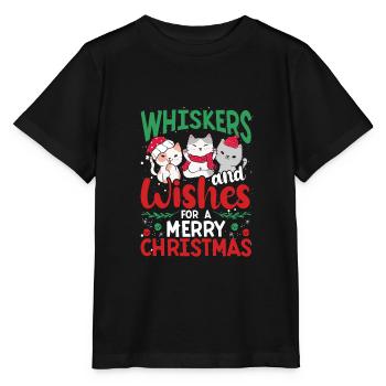 Schnurrhaare Und Weihnachten - Stanley/Stella Kinder T-Shirt MINI CREATOR  - Schwarz - Vorne - Mikhail (115cm)