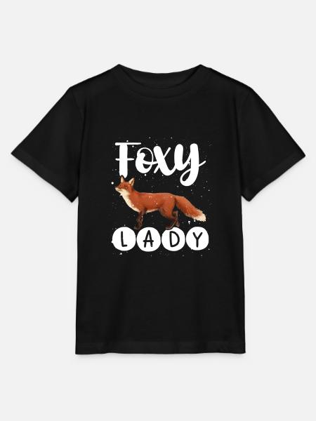 Fuchsige Dame - Stanley/Stella Kinder T-Shirt MINI CREATOR  - Schwarz