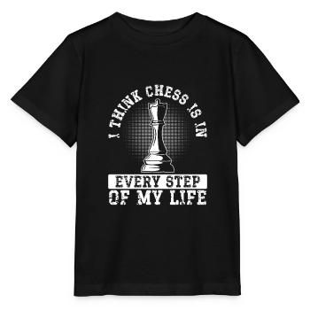 Schach Ist In Jedem Schritt Meines - Stanley/Stella Kinder T-Shirt MINI CREATOR  - Schwarz - Vorne - Mikhail (115cm)