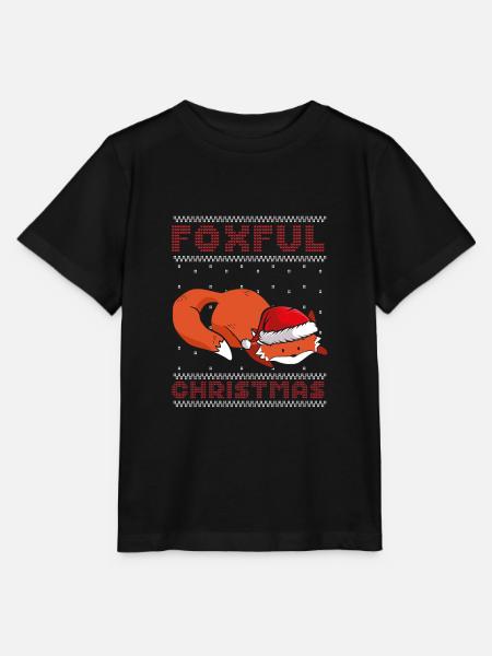 Fuchsige Weihnachten - Stanley/Stella Kinder T-Shirt MINI CREATOR - Schwarz