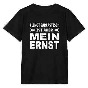 Sounds sarcastic, but I'm serious - Stanley/Stella MINI CREATOR Kids’ T-Shirt - black - Front - Mikhail (115cm)