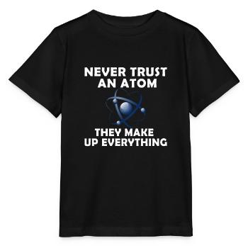 Confiance Atom - T-shirt bio MINI CREATOR Stanley/Stella Enfant - noir - Devant - Mikhail (115cm)