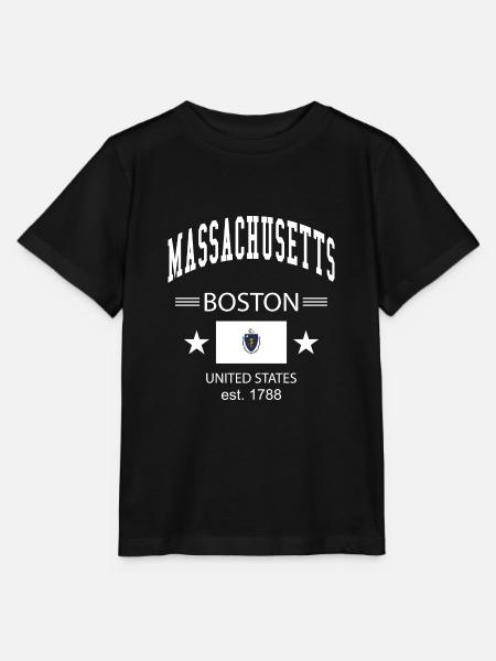 Massachusetts - Stanley/Stella Kinder T-Shirt MINI CREATOR  - Schwarz