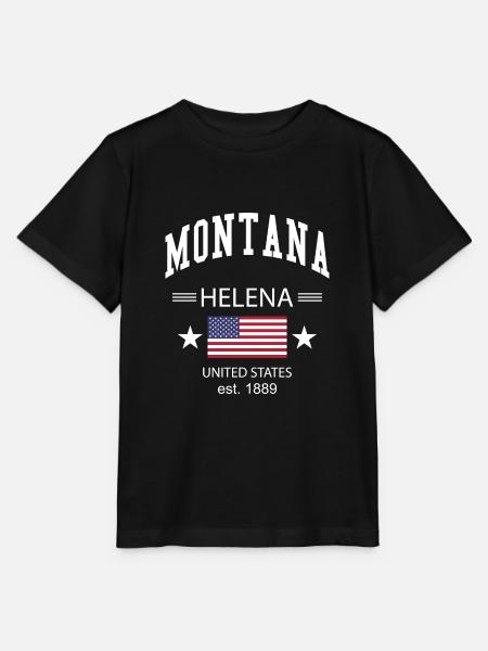 Montana - T-shirt bio MINI CREATOR Stanley/Stella Enfant - noir