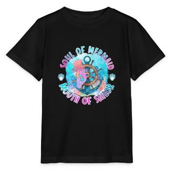 Ocean Sublimation - Stanley/Stella MINI CREATOR Kids’ T-Shirt - black - Front - Mikhail (115cm)