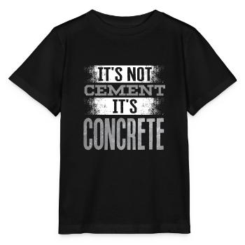 Concrete Finisher Concrete Mixer Construction - Stanley/Stella MINI CREATOR Kids’ T-Shirt - black - Front - Mikhail (115cm)