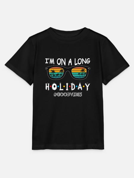 I’m on holiday - Stanley/Stella Kinder T-Shirt MINI CREATOR - Schwarz