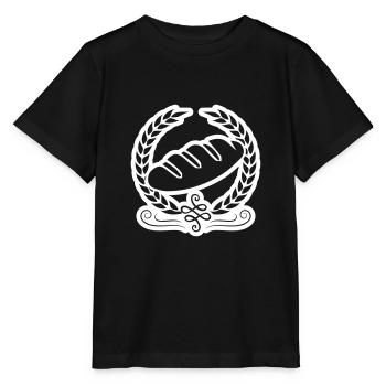 brot icon symbol kranz - Stanley/Stella Kinder T-Shirt MINI CREATOR  - Schwarz - Vorne - Mikhail (115cm)