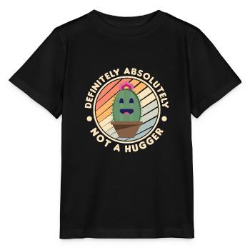 Not a Hugger Umarmung antisozial introvertriert - Stanley/Stella Kinder T-Shirt MINI CREATOR  - Schwarz - Vorne - Mikhail (115cm)