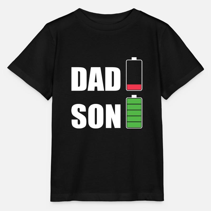 DAD & SON - T-shirt bio MINI CREATOR Stanley/Stella Enfant - noir