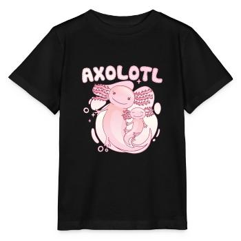 Axolotl Axolittle Mama Fille Sœurs Famille - T-shirt bio MINI CREATOR Stanley/Stella Enfant - noir - Devant - Mikhail (115cm)