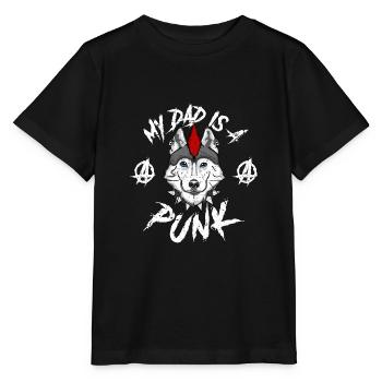HUSKY Punk Papa - Stanley/Stella MINI CREATOR Kids’ T-Shirt - black - Front - Mikhail (115cm)
