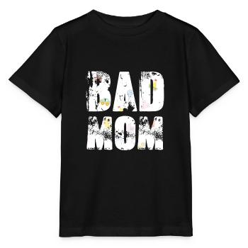 bad mom,mom,graffiti,typo,schrift,icons - Stanley/Stella Kinder T-Shirt MINI CREATOR  - Schwarz - Vorne - Mikhail (115cm)