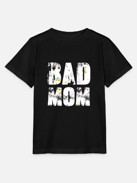 bad mom,mom,graffiti,typo,schrift,icons - Stanley/Stella Kinder T-Shirt MINI CREATOR  - Schwarz