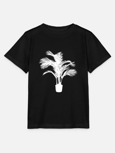 Plante d’intérieur blanche - T-shirt bio MINI CREATOR Stanley/Stella Enfant - noir