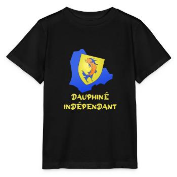 Dauphiné indépendant ! - T-shirt bio MINI CREATOR Stanley/Stella Enfant - noir - Devant - Mikhail (115cm)