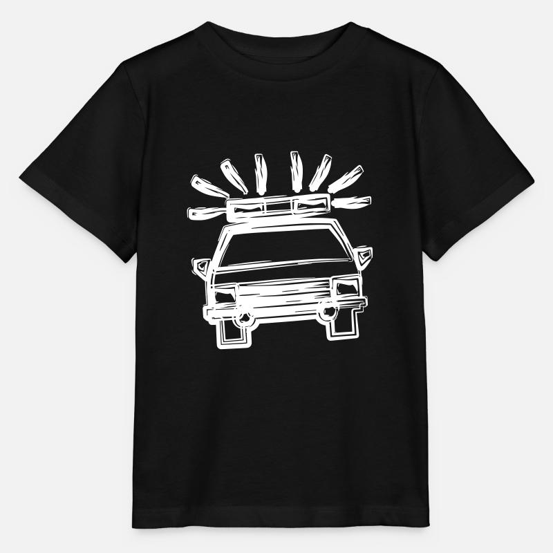 Polizeiauto - Stanley/Stella Kinder T-Shirt MINI CREATOR  - Schwarz