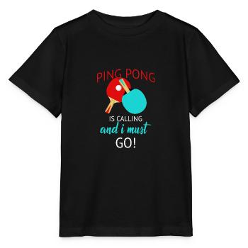 Tischtennis Ping-Pong - Stanley/Stella Kinder T-Shirt MINI CREATOR  - Schwarz - Vorne - Mikhail (115cm)