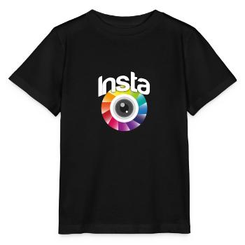 Fan de réseaux sociaux Instagram - T-shirt bio MINI CREATOR Stanley/Stella Enfant - noir - Devant - Mikhail (115cm)